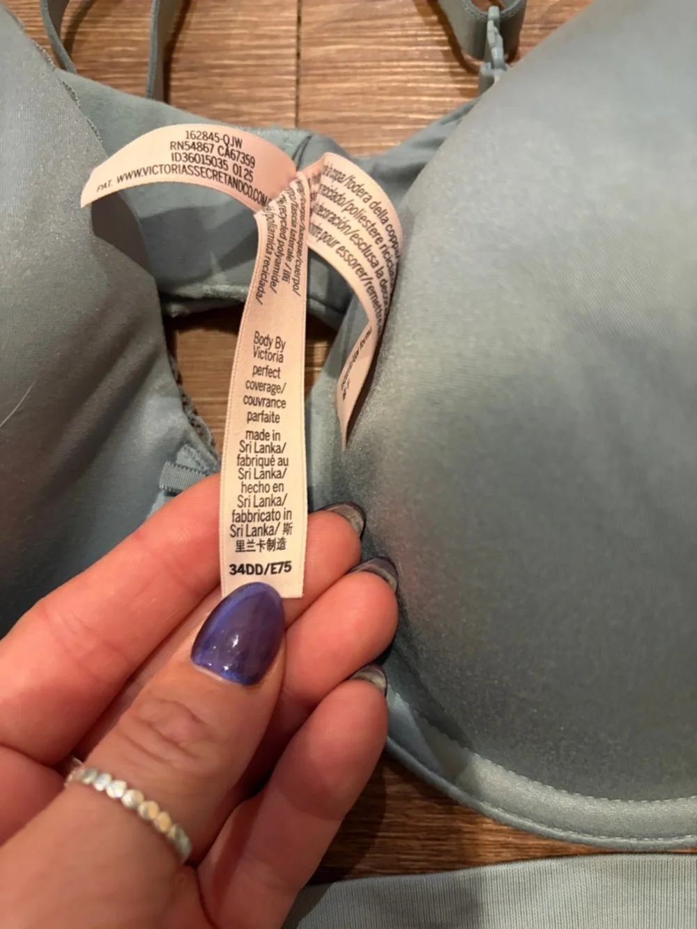 Victoria's Secret Light Sage T-Shirt Bra & Bikini Set